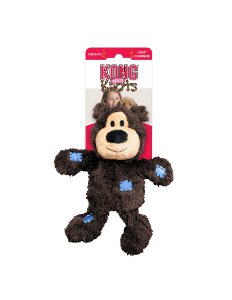Brinquedo Kong Peluche Wild Knots Urso Dourado - M/L (28 cm)
