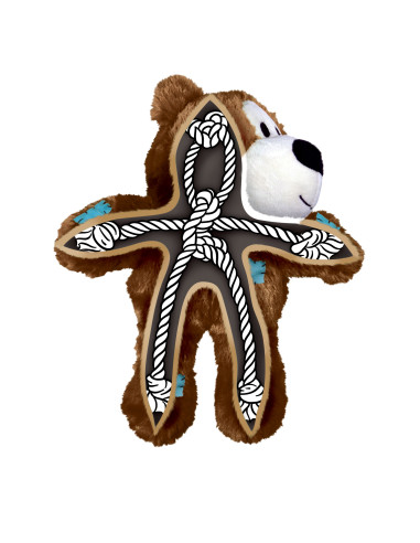 Brinquedo Kong Peluche Wild Knots Urso Dourado - M/L (28 cm)