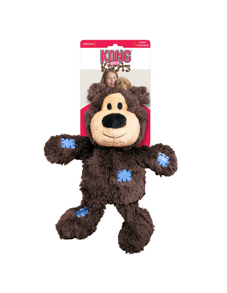 Brinquedo Kong Peluche Wild Knots Urso Castanho - XL (33,5 cm)