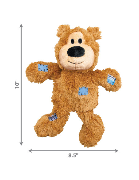 Brinquedo Kong Peluche Wild Knots Urso Cinza - M/L (28 cm)