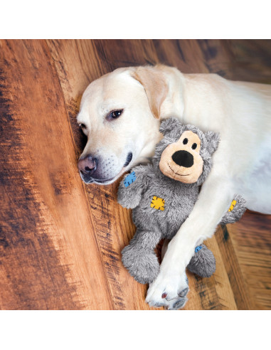 Brinquedo Kong Peluche Wild Knots Urso Cinza - M/L (28 cm)
