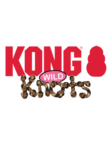 Brinquedo Kong Peluche Wild Knots Urso Cinza - M/L (28 cm)