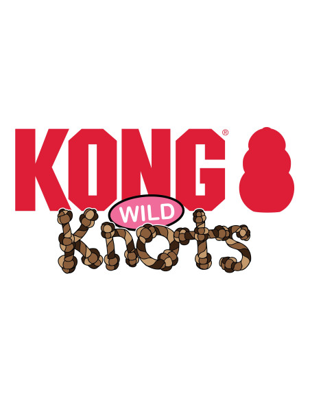 Brinquedo Kong Peluche Wild Knots Urso Cinza - M/L (28 cm)