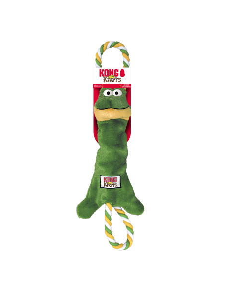 Brinquedo Kong Peluche Tugger Knots Sapo - Small/ Medium (26cm)