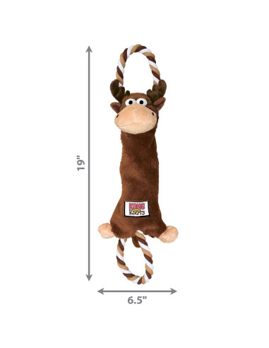 Brinquedo Kong Peluche Tugger Knots Alce - Medium/ Large (51cm)