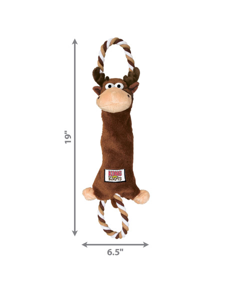 Brinquedo Kong Peluche Tugger Knots Alce - Medium/ Large (51cm)