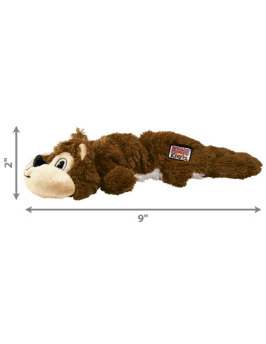 Brinquedo Kong Peluche Scrunch Knots Esquilo - Small/ Medium (26 cm)