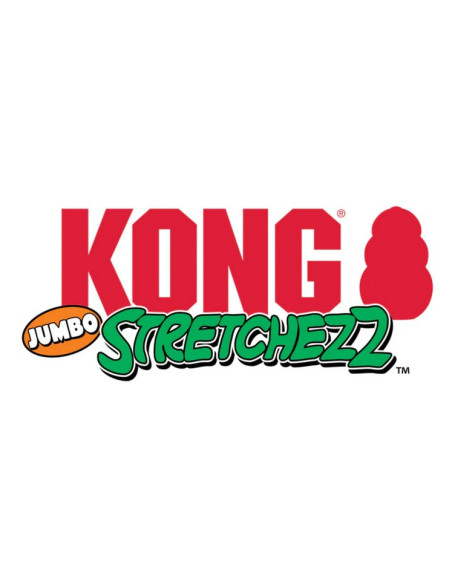 Brinquedo Kong Peluche Elástico Jumbo Stretchezz c/ som Leopardo - XL  (75 cm)