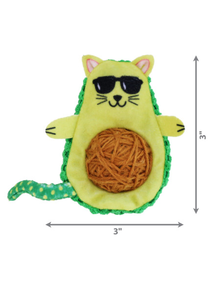 Brinquedo Kong Wrangler avoCATo com catnip (CA462E)