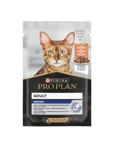 Purina Pro Plan Gatos Húmidos INDOOR com Salmão em Molho