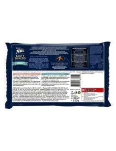Purina Gatos Húmidos Felix Tasty Shreds (Seleção Peixes) 4x80gr. 2