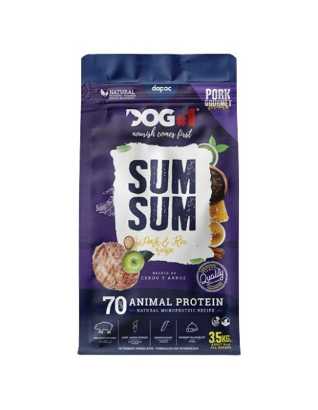 Sum Sum Cão Adulto Porco e Arroz Monoproteica