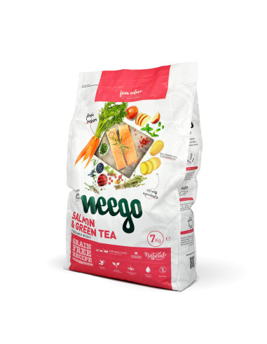 Weego Gato Adulto Esterilizado Salmão e Chá Verde