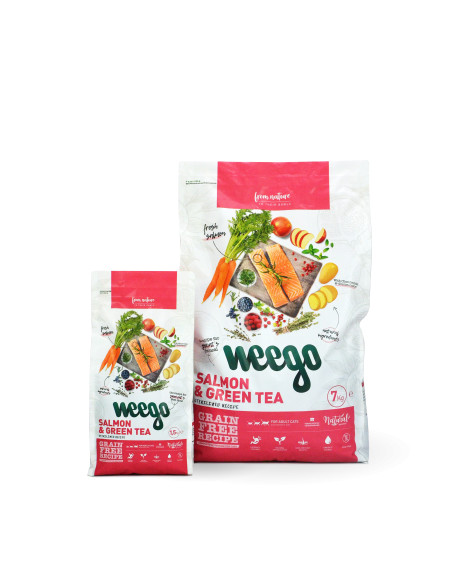 Weego Gato Adulto Esterilizado Salmão e Chá Verde