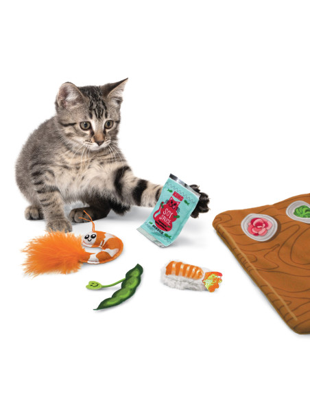 Brinquedo Kong Pull a Partz SUSHI com catnip (CPP9E)
