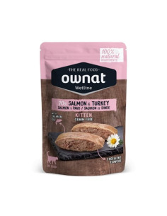 Ownat Gato Wetline Kitten Grain Free Salmão com Perú