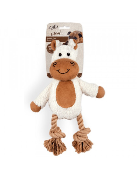 Brinquedo AFP Peluche p/ Cão c/ Corda Dental Ovelha (31 cm)