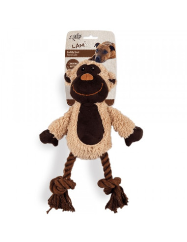 Brinquedo AFP Peluche p/ Cão c/ Corda Dental Ovelha (31 cm)