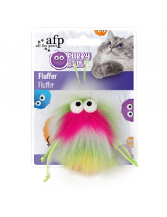 Brinquedo AFP Gato Furry Ball Rosa com catnip