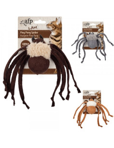 Brinquedo AFP Gato Ping Pong Spider com catnip