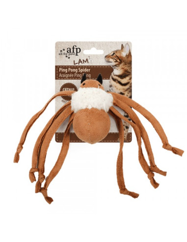Brinquedo AFP Gato Ping Pong Spider com catnip