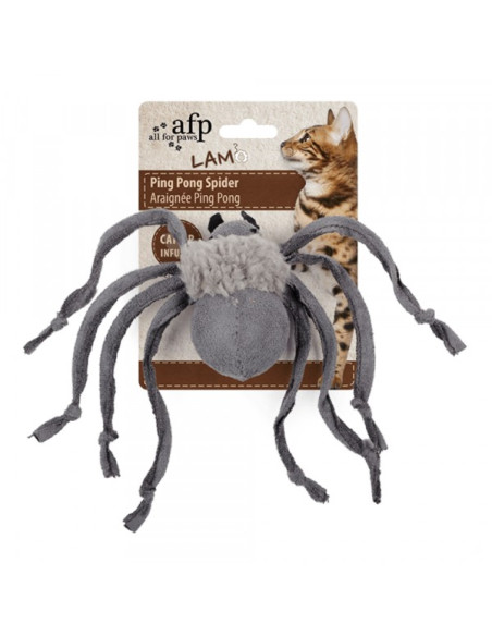 Brinquedo AFP Gato Ping Pong Spider com catnip