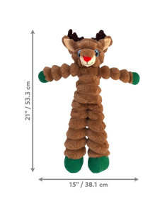 Brinquedo Kong Natal Peluche Shakers Crumples Rena - Xlarge (H24D188) 2