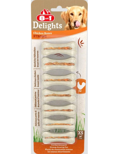 8in1 -  Delights Strong 140g (7ossos)