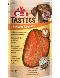 8in1 Snacks Cão Tasties Chicken Bresasts 85gr
