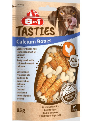 8in1 Snacks Cão Tasties Calcium Bones 85gr