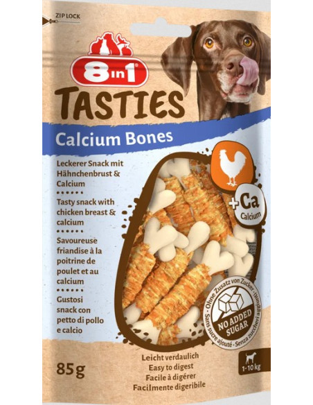 8in1 Snacks Cão Tasties Calcium Bones 85gr