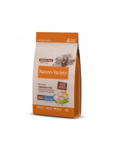 Nature's Variety Cão Cereais Saudáveis Medium/Maxi Peixe Branco