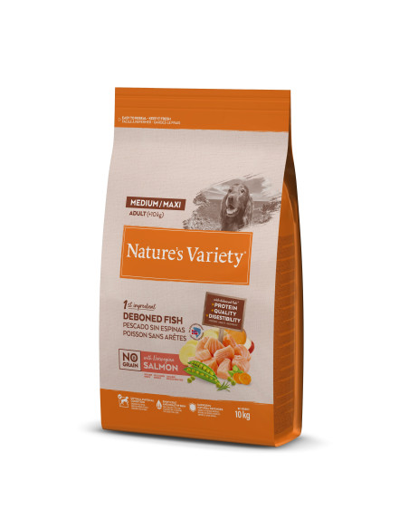 Nature's Variety Cão Sem Cereais Medium/Maxi Adulto Salmão da Noruega