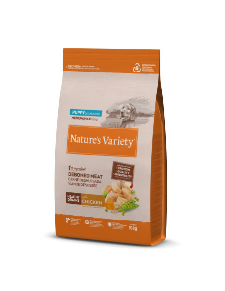 Nature's Variety Cão Cereais Saudáveis Medium/Maxi Puppy Frango