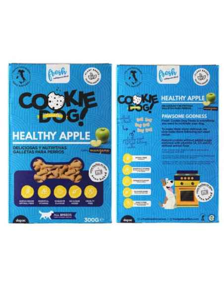 Fresh Snacks Cookie Dog Treats Healthy Apple 300g