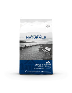 Diamond Naturals Cão Puppy Small/Medium Breed Frango e arroz