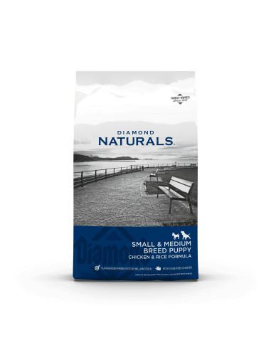 Diamond Naturals Cão Puppy Small/Medium Breed Frango e arroz