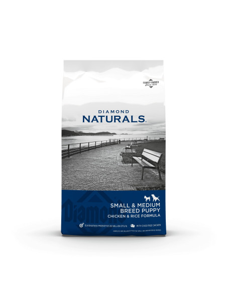 Diamond Naturals Cão Puppy Small/Medium Breed Frango e arroz