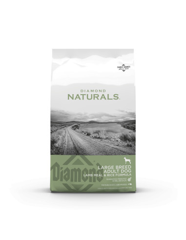 Diamond Naturals Cão Adulto Raças Grandes Cordeiro e arroz