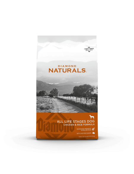 Diamond Naturals Cão Todas as fases da vida Frango e arroz