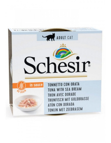 Schesir Gato Húmidos in sauce Aum com Dourada