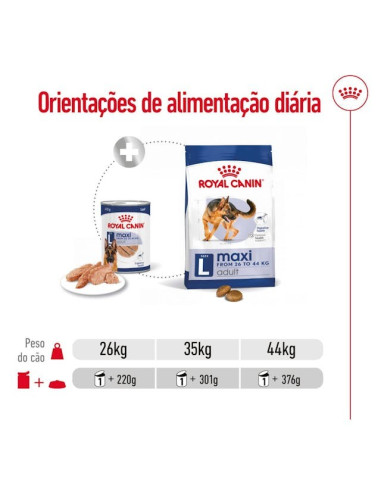 Royal Canin Maxi Adult, Cão, Húmidos em lata, Adulto, Alimento