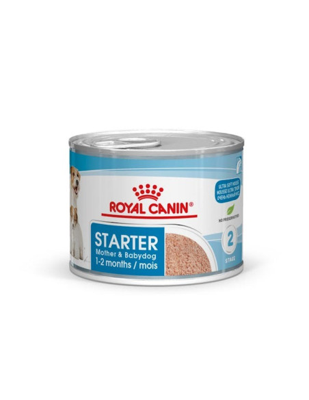 Royal Canin Cão Starter Mousse Húmidos Lata 12x195g