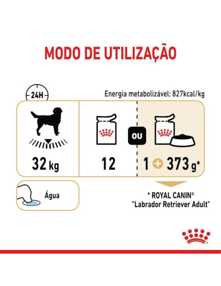 Royal Canin Labrador Retriever Adult, Cão, Húmidos,  Adulto, Alimento/Ração