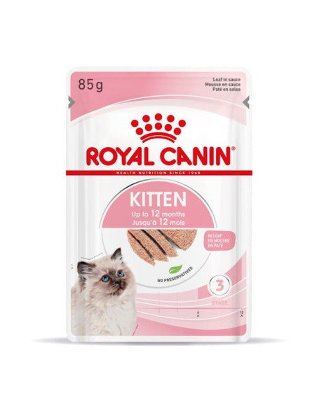 Royal Canin Gatinhos Loaf Húmidos Saquetas 85g x 12uni.