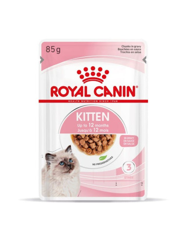 Royal Canin Kitten (Gravy), Gatinhos, Húmidos Alimento