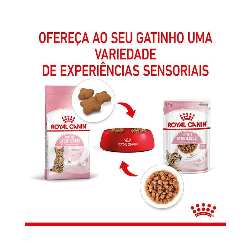 Royal Canin Kitten Sterilised (Gravy), Gatinhos, Húmidos, Alimento