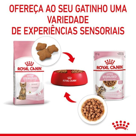 Royal Canin Kitten Sterilised (Gravy), Gatinhos, Húmidos, Alimento