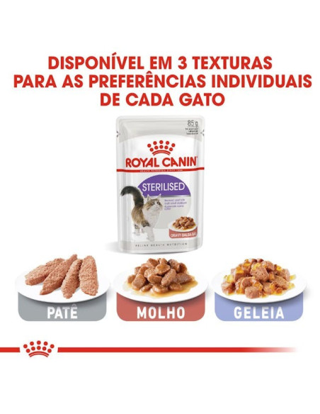 Royal Canin Gatos Sterilised (Gravy), Gatos, Húmidos, Adulto, Alimento