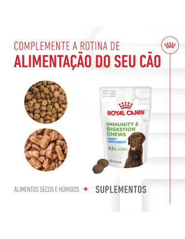 Royal Canin Cão Suplemento Immunity Digestion Puppy Chews 100gr
